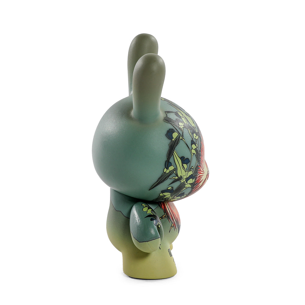 The Met 3" Showpiece Dunny Vinyl Art Figure - Rooster, Hen and Chicken with Spiderwort by Katsushika Hokusai (PRE-ORDER)