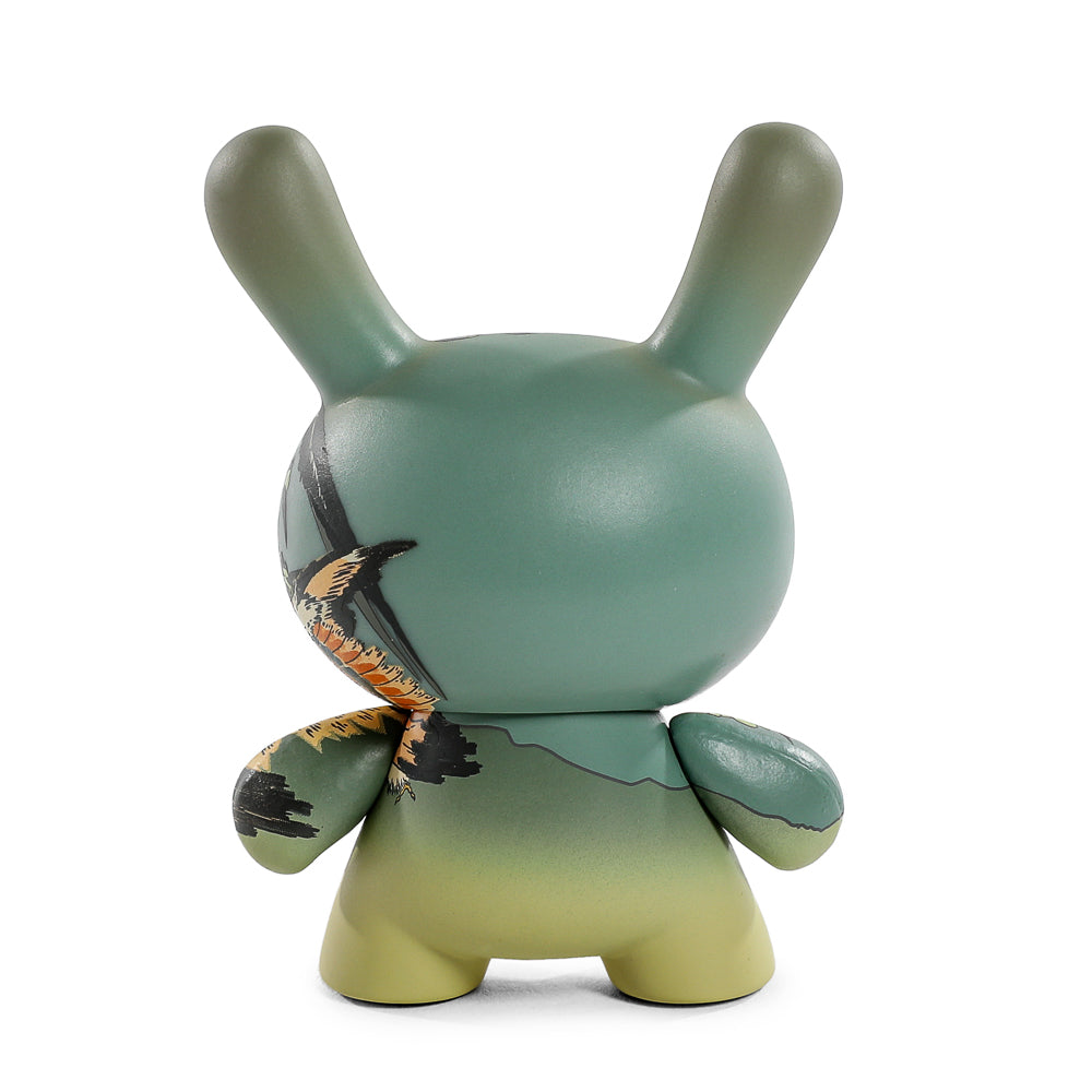The Met 3" Showpiece Dunny Vinyl Art Figure - Rooster, Hen and Chicken with Spiderwort by Katsushika Hokusai (PRE-ORDER)