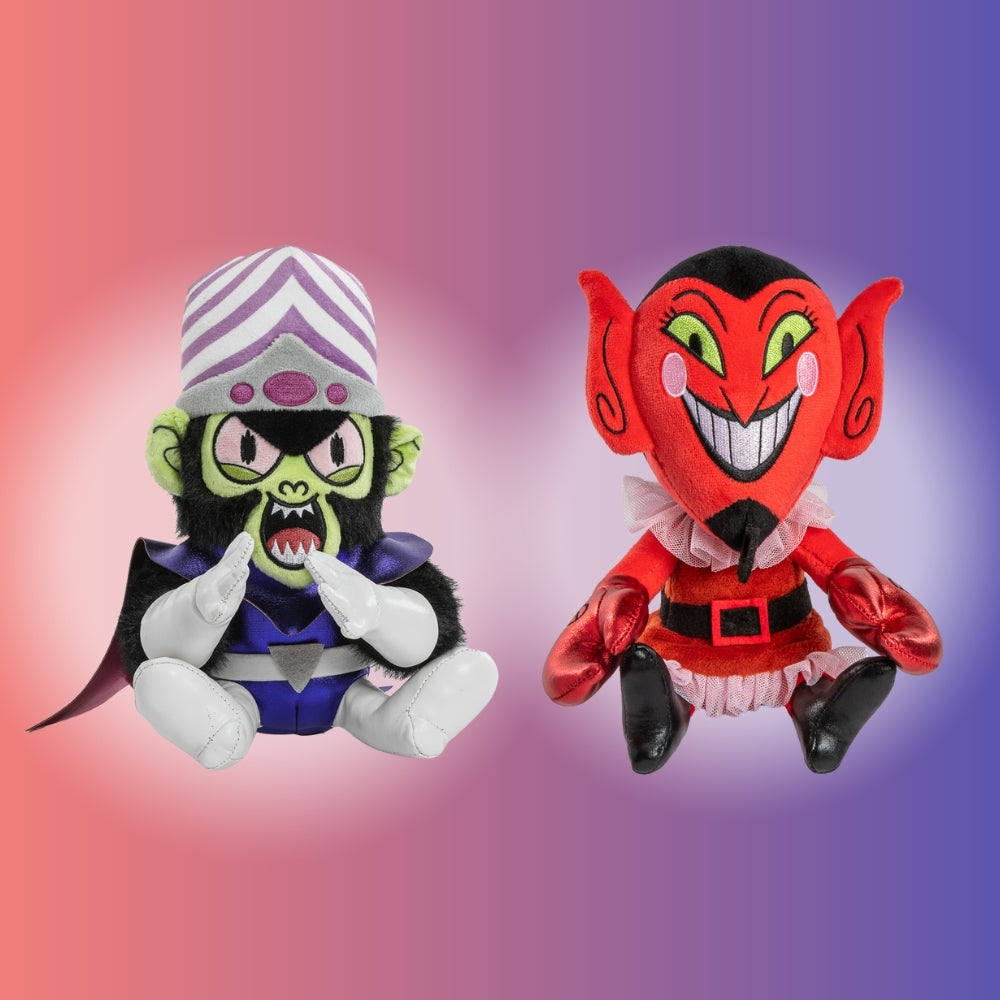 The Powerpuff Girls - HIM and Mojo Jojo Phunny Plush 2-Pack Bundle (PRE-ORDER)