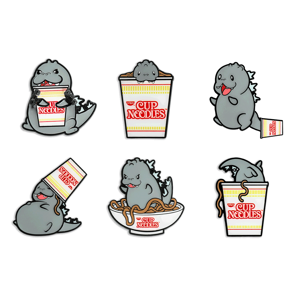 Nissin® Cup Noodles® x Godzilla 1.5" Premium Pin Series