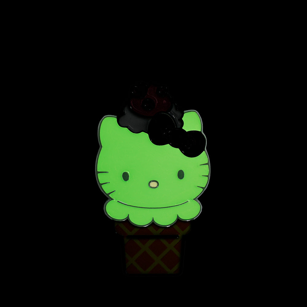 2025 CON EXCLUSIVE: Hello Kitty® Ice Cream Pin - Glow-in-the-Dark Matcha with Chocolate Edition (Limited Edition of 300) (PRE-ORDER)