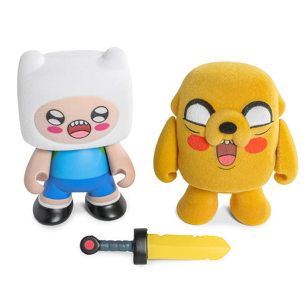 Adventure Time - Finn & Jake Flocked Vinyl Mini Figure 2-Pack (PRE-ORDER)