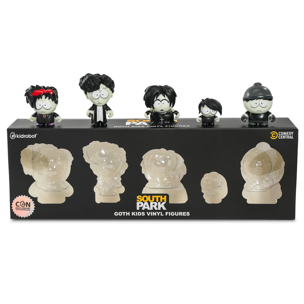 2024 CON EXCLUSIVE: South Park Goth Kids Glow-in-the-Dark Vinyl Mini Figures 5-Pack (Limited Edition of 500)