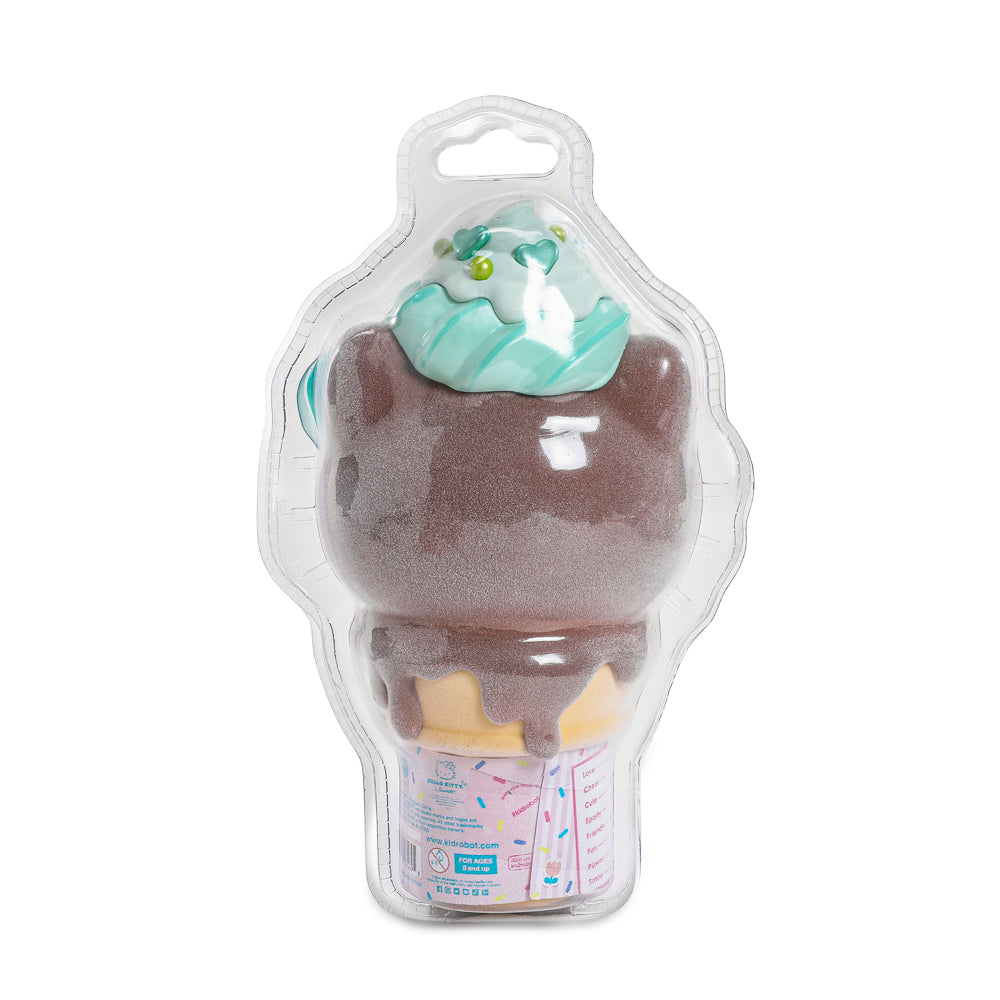 2025 CON EXCLUSIVE: Hello Kitty® Ice Cream Cone 6” Vinyl Art Figure – Flocked Chocolate with Mint Edition (Limited Edition of 500) (PRE-ORDER)