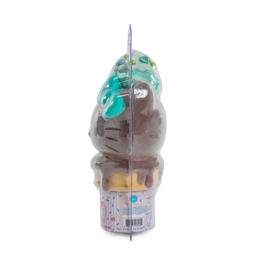 2025 CON EXCLUSIVE: Hello Kitty® Ice Cream Cone 6” Vinyl Art Figure – Flocked Chocolate with Mint Edition (Limited Edition of 500) (PRE-ORDER)