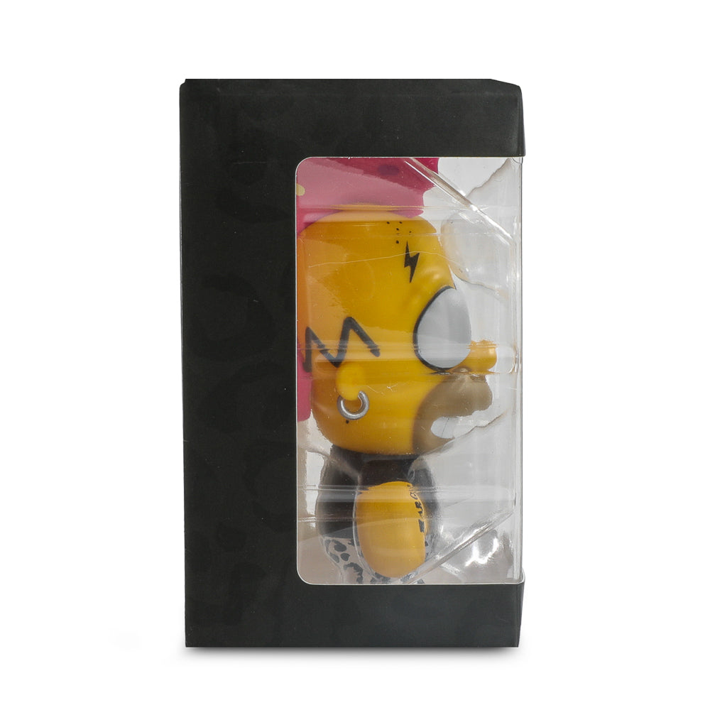 2025 CON EXCLUSIVE: The Simpsons - Donut Riot Punk Homer 3" Vinyl Mini Figure - Pink Glaze Edition (Limited Edition of 500) (PRE-ORDER)