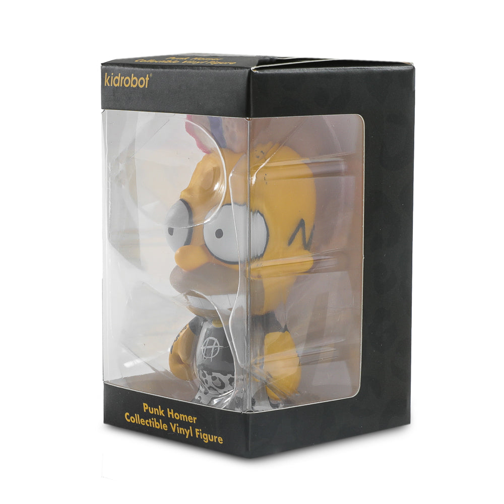 2025 CON EXCLUSIVE: The Simpsons - Donut Riot Punk Homer 3" Vinyl Mini Figure - Pink Glaze Edition (Limited Edition of 500) (PRE-ORDER)