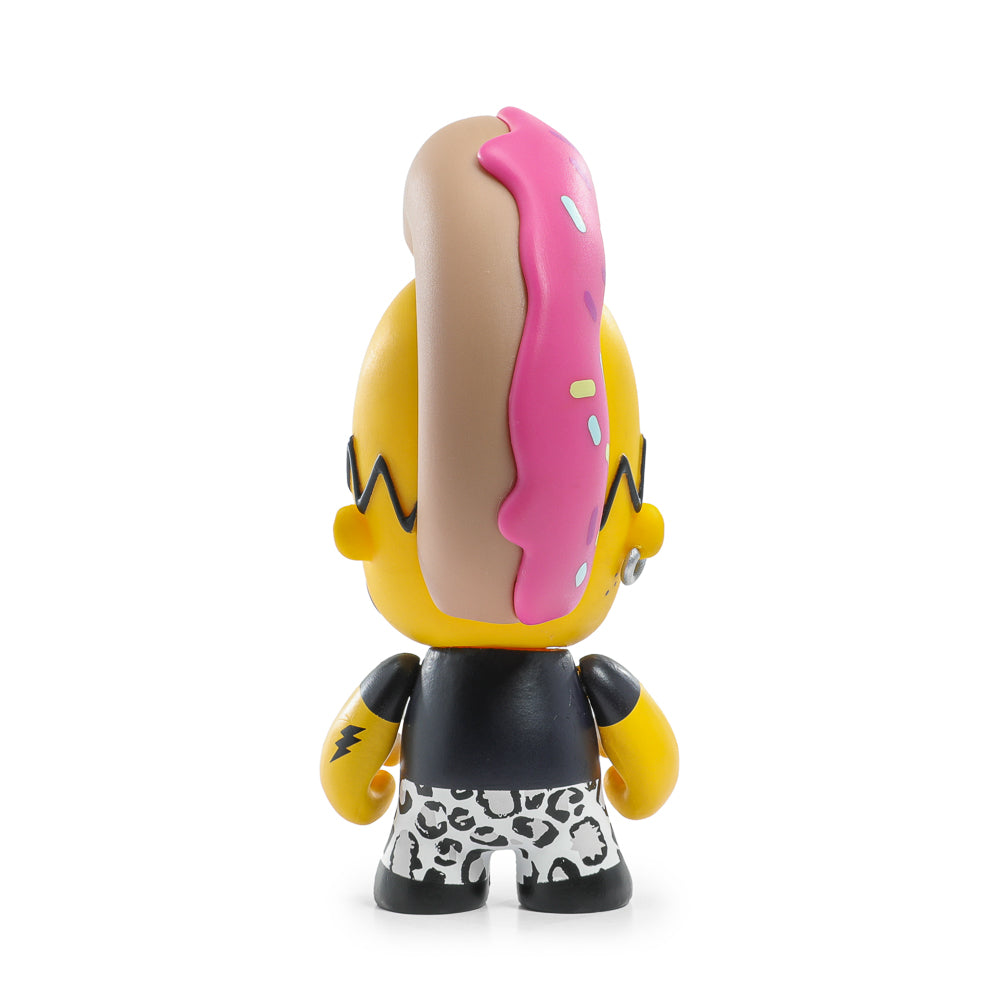 2025 CON EXCLUSIVE: The Simpsons - Donut Riot Punk Homer 3" Vinyl Mini Figure - Pink Glaze Edition (Limited Edition of 500) (PRE-ORDER)
