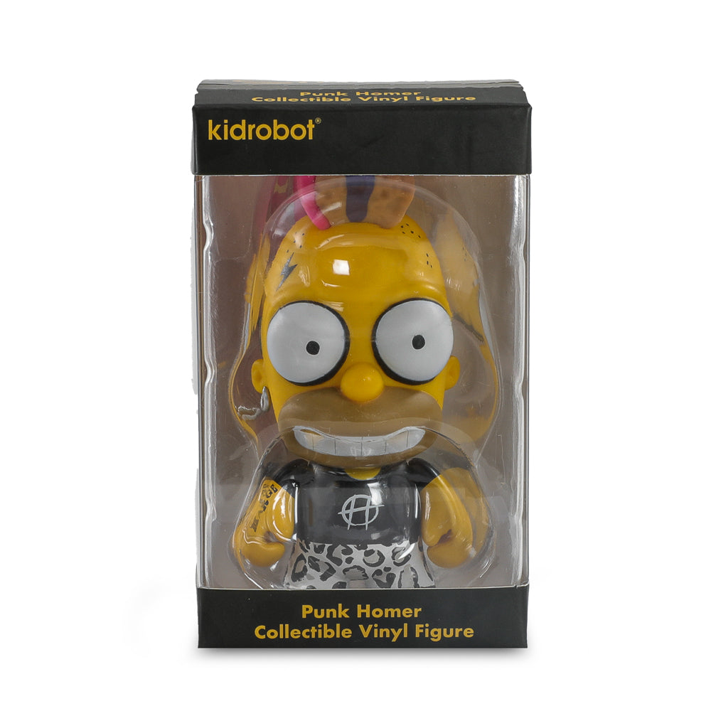 2025 CON EXCLUSIVE: The Simpsons - Donut Riot Punk Homer 3" Vinyl Mini Figure - Pink Glaze Edition (Limited Edition of 500) (PRE-ORDER)