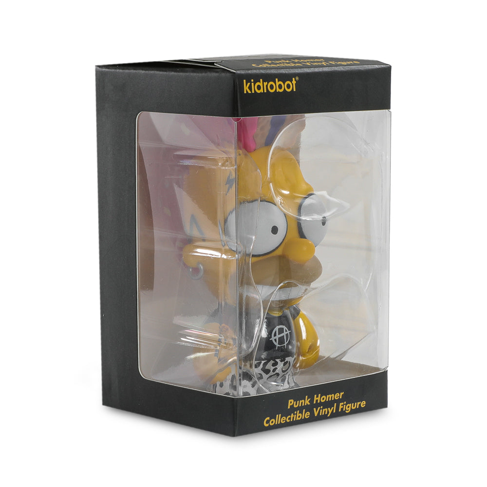 2025 CON EXCLUSIVE: The Simpsons - Donut Riot Punk Homer 3" Vinyl Mini Figure - Pink Glaze Edition (Limited Edition of 500) (PRE-ORDER)