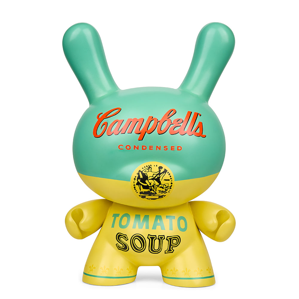 Andy Warhol 20" Campbell's Soup Teal Dunny Sculpture by Kidrobot - Limited Edition of 20 (PRE-ORDER) - SOLD OUT!