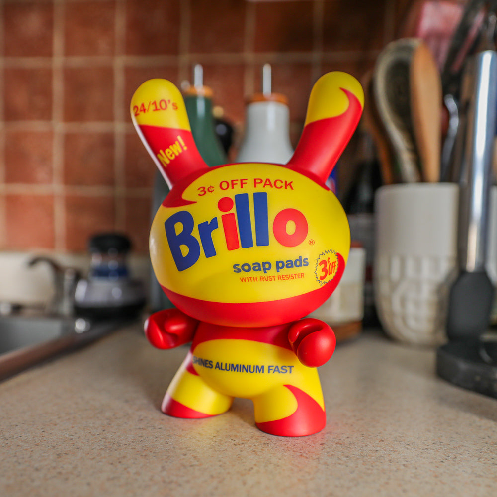 Andy Warhol 8" Masterpiece Vinyl Yellow Brillo Box Dunny - Limited Edition of 300