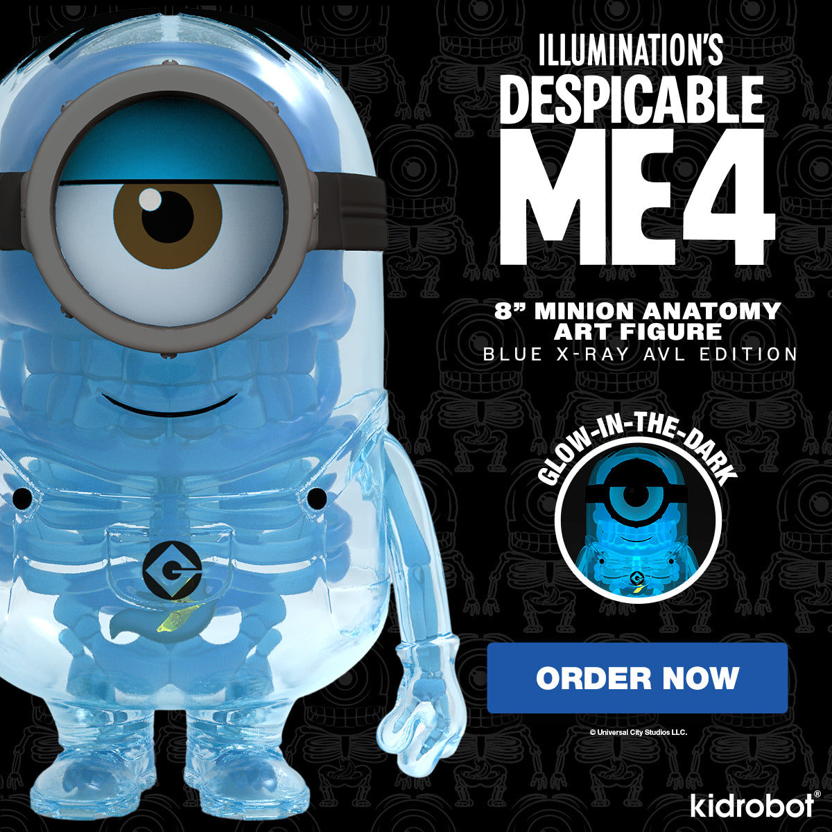 Despicable Me 4 - Minion Anatomy 8" Art Figure - GID X-ray AVL Edition (Limited Edition of 300) - SOLD OUT