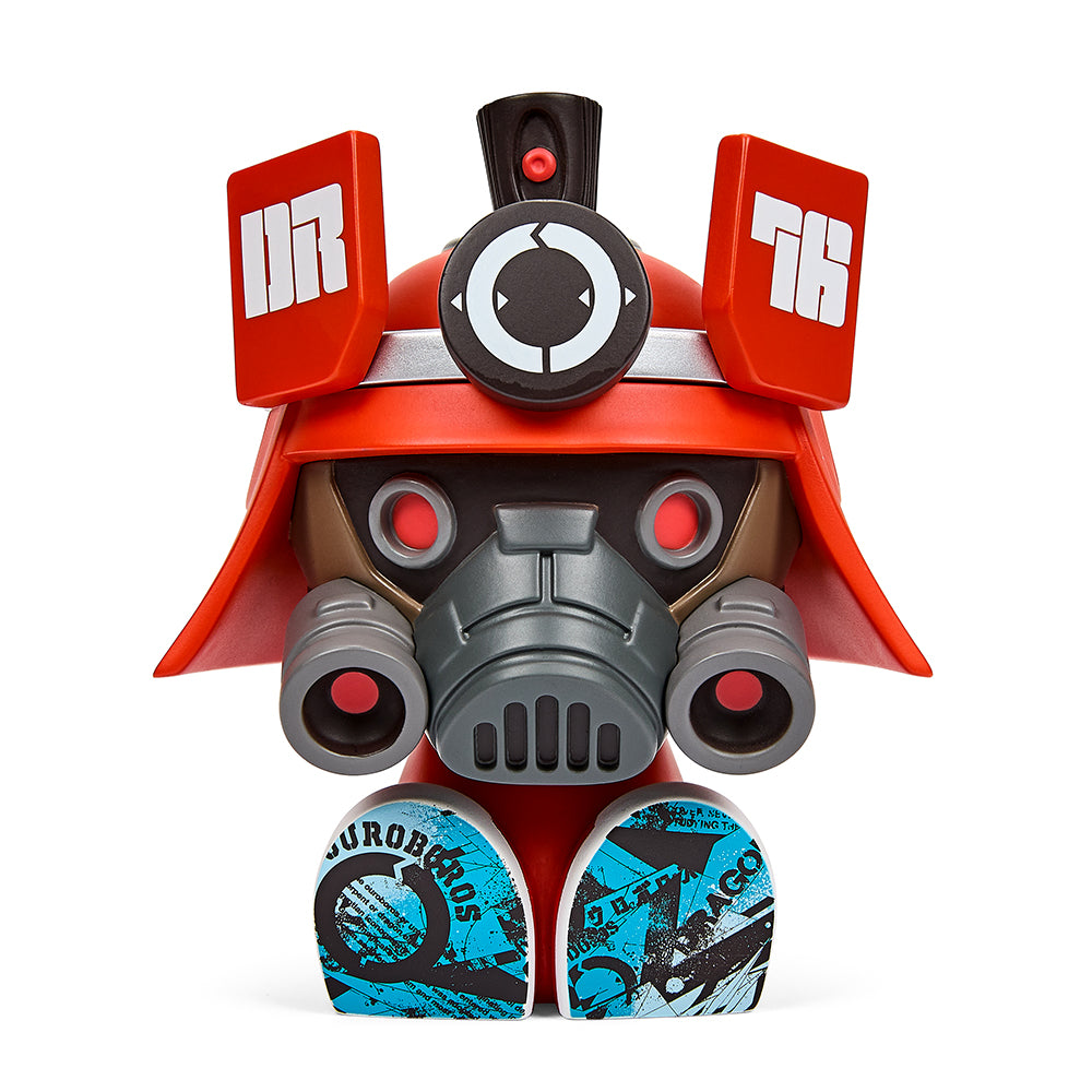 Dragon76 DR76 Red Canbot 5.5" Vinyl Art Figure with Signed Print – Limited Edition of 100 (Kidrobot.com Exclusive)
