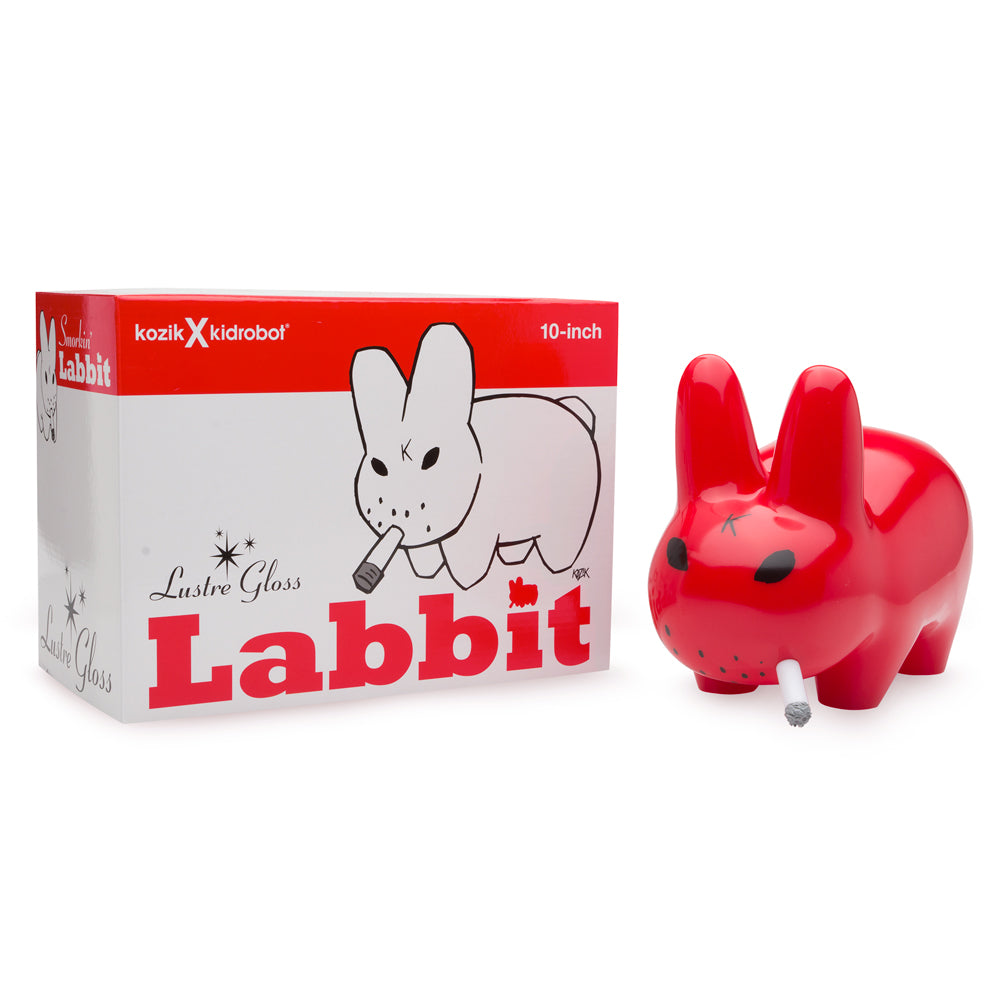 Smorkin Labbit 10" Vinyl Figure - Lustre Gloss Red Edition